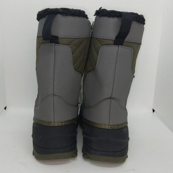 Thermolite Ecomode Boys Pre-owned Insulated Gray & Green Winter Boots - sz. 4 - Picture 5 of 8